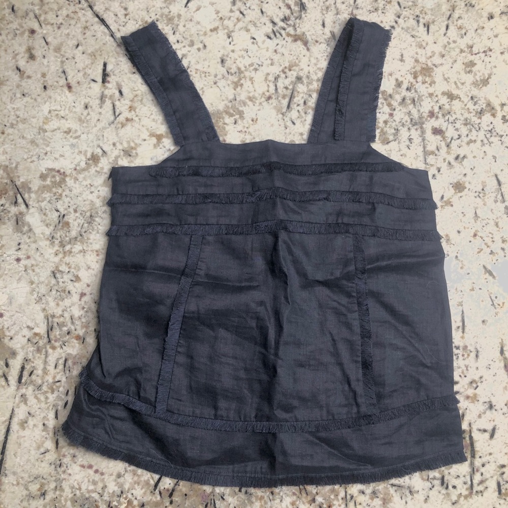 J crew navy tank blouse